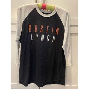 Dustin Lynch Raglan Tour Shirt RARE Sz L